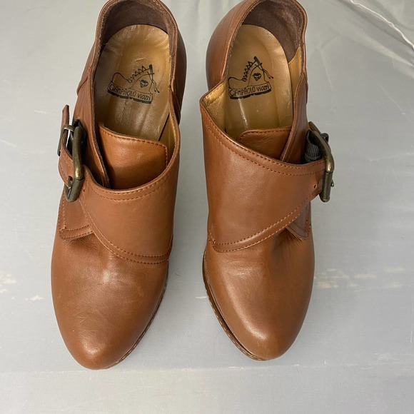 Giampaolo Viozzi Brown Leather Platform Bootie 38 - Picture 4 of 8